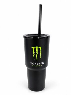 NEW Monster Energy Grizzly 32oz Grip Cup Stainless Steel Tumbler